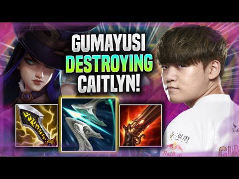 GUMAYUSI DESTROYING WITH CAITLYN! - T1 Gumayusi Plays Caitlyn ADC vs Jinx! | Season 2022