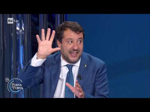 Matteo Salvini: analisi sul voto delle elezioni regionali - Porta a porta 23/09/2020