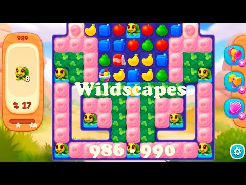 Wildscapes Level 986 - 990 HD Walkthrough | Gameplay | 3 - match game | ios | android | pc | app