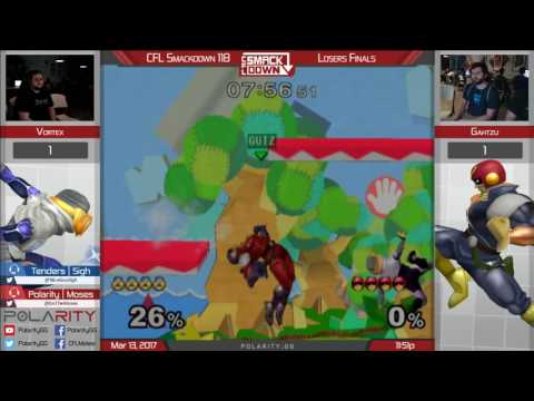 CFL Smackdown 118 Melee - Vortex (Sheik) vs Gahtzu (Falcon) - Losers Finals