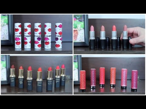 My Lipstick Collection: reorganization and (small) declutter Video