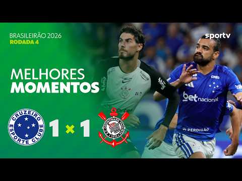 Gols e lances de Cruzeiro x Corinthians
