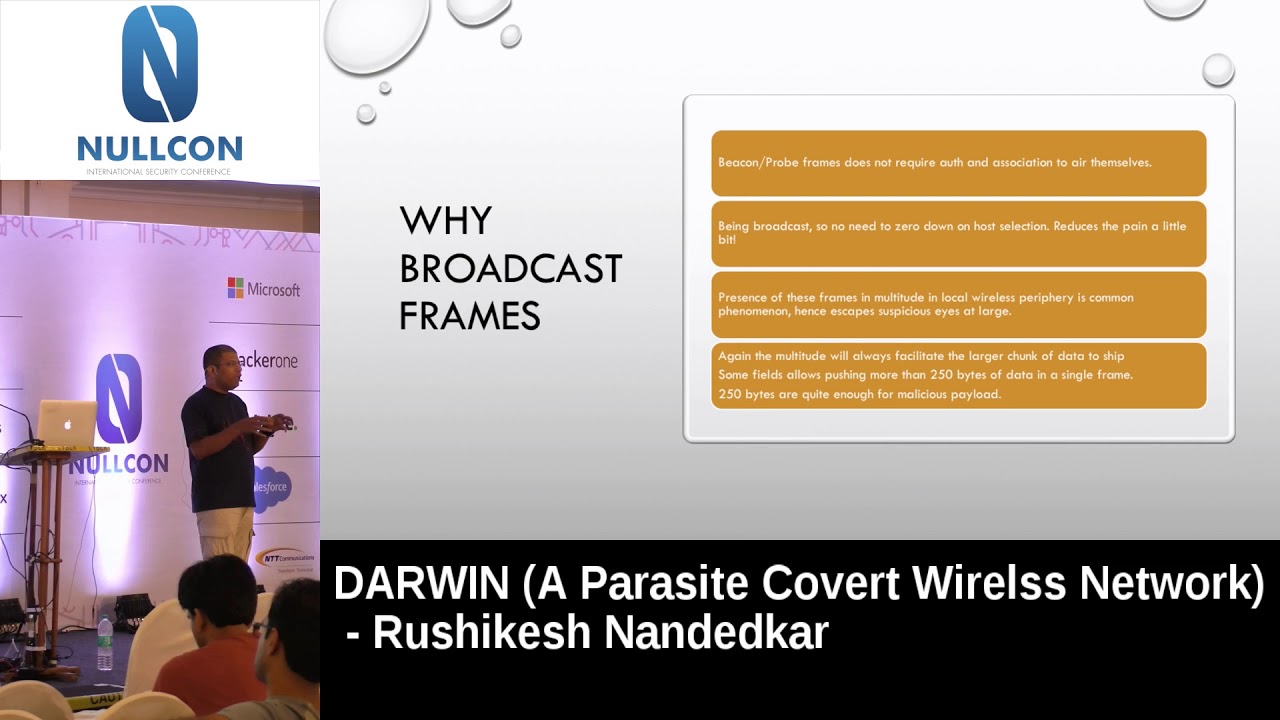 Nullcon Goa 2018:- DARWIN (A Parasite Covert Wireless Network)
