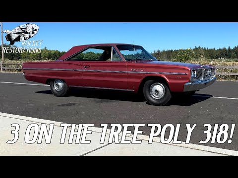 Weirdly Optioned Original Owner 1966 Dodge Coronet 2 Door 318 Poly - 3 On The Tree - Factory AC!
