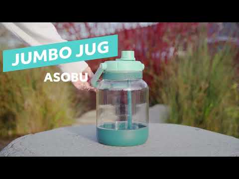 Asobu® Jumbo Jug Tritan Bottle with Straw, 128oz | Custom Water Bottles