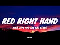 Nick Cave and the Bad Seeds - Red Right Hand (lyrics)