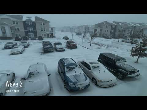 TIMELAPSE - Snowfall in Norman, OK. 2-14-2021