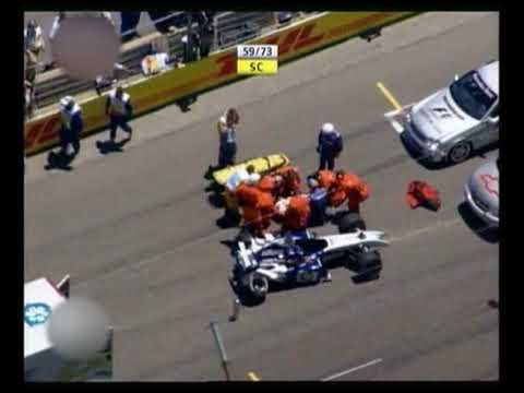 Palik László & Czolner Gyula Ralf Schumacher hatalmas balesete