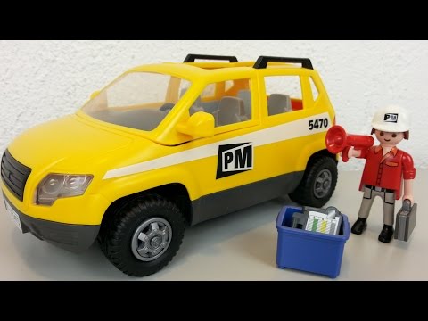 Playmobil Construction Site Manager Vehicle 5470 unpacking seratus1 unboxing construction site