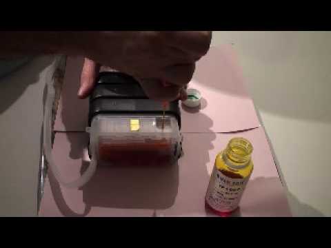 Refill ink into the MIR-AUS Mbox empty CISS V.2