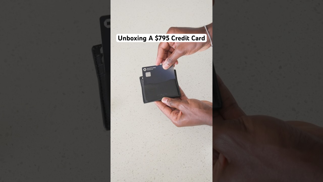 Chase Sapphire Reserve Credit Card unboxing. #chase #chasesapphirereserve