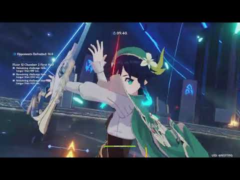 F2P Kuki Shinobu Hyperbloom 36* Spiral Abyss 3.1 - Genshin Impact