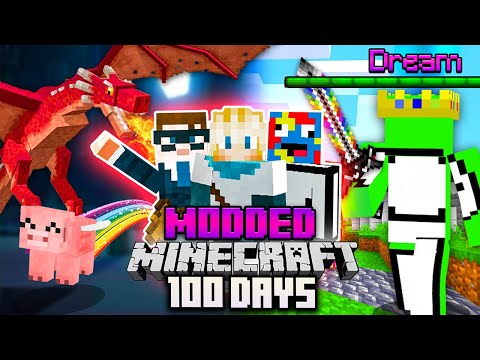 Joshemve - 100 Days in MODDED Minecraft with FRIENDS!!! DREAM BOSS?!?