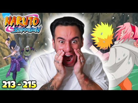 KAKASHI VS SASUKE!? Naruto Shippuden Reaction: Ep 213, 214, 215