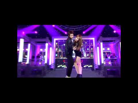 Suju: Kyuhyun, Sungmin, Shindong, Donghae and Eunhyuk dancing with Fx Victoria