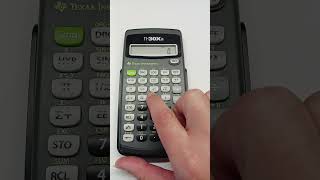 TI-30Xa Exponents Practice
