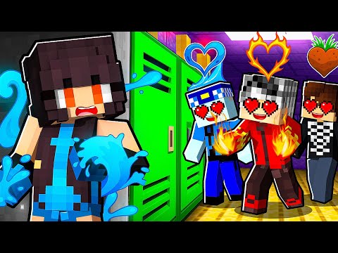 BÜTÜN ELEMENT ERKEKLER GÖKÇE'ye AŞIK OLDU - Minecraft