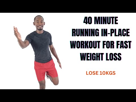 45 Minute Intense Running Workout at Home for Slimming 400 Calories
