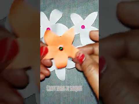 paper flower 🌼making||2min easy flower||craft ideas by sanjeet