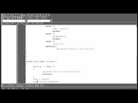 Data Structure Tutorial 2 2 Stack Using Array Push Function