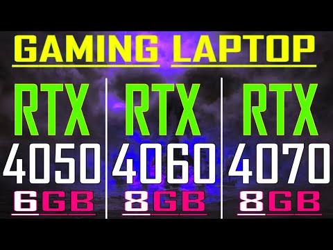 RTX 4050 (LAPTOP) vs RTX 4060 (LAPTOP)  vs RTX 4070 (LAPTOP) || PC GAMES TEST ||