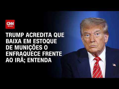 Trump crê que baixa no estoque de munições o enfraquece frente ao Irã; veja análise | CNN PRIME TIME
