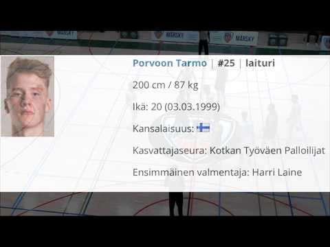 Tuomas Heikkilä #25 (Porvoon tarmo) basketball game highlights 2018-2019