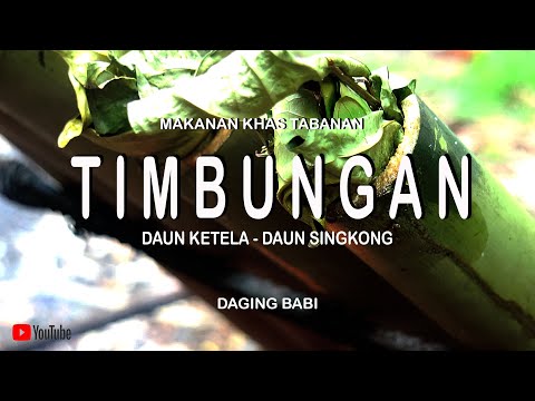 Timbungan Babi Daun Ketela/Singkong // Cara membuat Timbungan Babi // Makanan Khas Tabanan, Bali