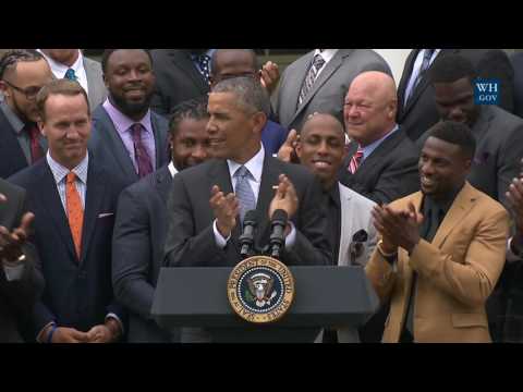オバマ大統領がスーパーボウルチャンピオンのデンバー・ブロンコスを称える (President Obama Honors the Super Bowl Champion Denver Broncos)
