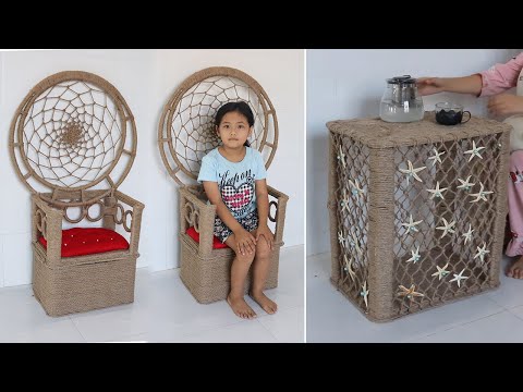 Amazing Reuse Ideas Milk Crates into Table & Chair |...