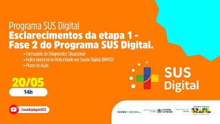 Programa SUS Digital - Esclarecimentos da Etapa 1