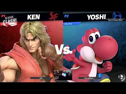 Iconic Clash! 6 Top 8 - H8 (Ken) vs Pwndahbear (Yoshi)