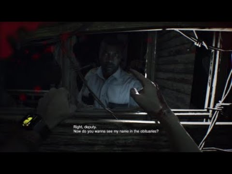 Resident Evil 7 Meet Police Officer And Getting Pocket Knife