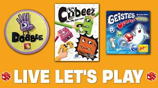 Geistes Würfel Blitz, Cubeez, Dobble - Live Let's Play auf deutsch mit Luna, Mario & Ben