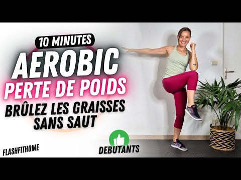 10 MIN | AEROBIC WEIGHT LOSS WITHOUT JUMPING 🔥 Fast Fat Burner | Marine BIREN - FlashFitHome