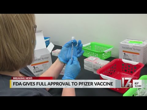 US regulators give full approval to Pfizer COVID-19 vaccine