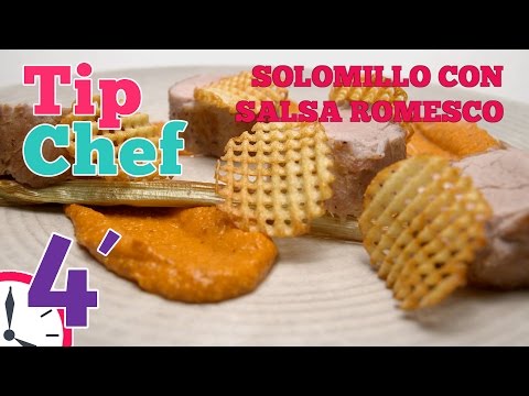 Solomillo con Salsa Romesco