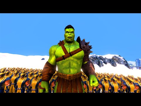 WOLVERINE LOGAN VS HULK 😱 - Ultimate Epic Battle Simulator