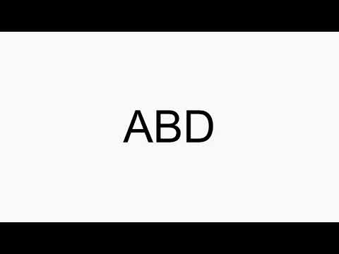 How to pronounce ABD