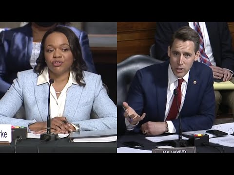 Senator Josh Hawley questions Kristen Clarke over her past remarks on religious liberty