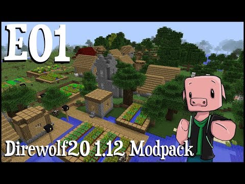 Direwolf20 1.12 Minecraft Modpack - A Whole New Adventure - Episode 01