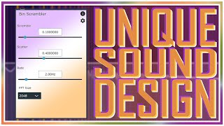 Video thumbnail for UNIQUE Sound Design with this FREE Spectral Plugin Suite by CyberBlitz