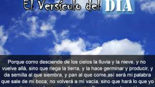Miniatura del video: El versiculo del dia .com - Isaias 55 v10-11