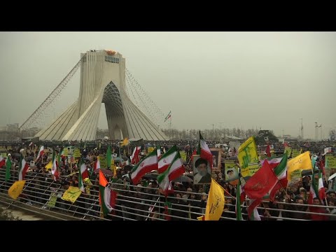 Hundreds of thousands of people took to the streets of Tehran and other cities and towns across Iran on Monday, marking the date 40 years ago that is considered victory day in the country's 1979 Islamic Revolution. (Feb. 11)
