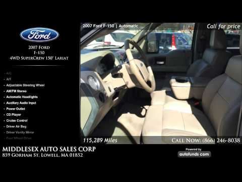 Used 2007 Ford F-150 | MIDDLESEX AUTO SALES CORP, Lowell, MA - SOLD