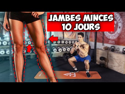 Des jambes plus minces en 10 jours! Perdez de la graisse de cuisse! (Entraînement à domicile)