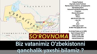 Vatanimizni qanchalik bilamiz?