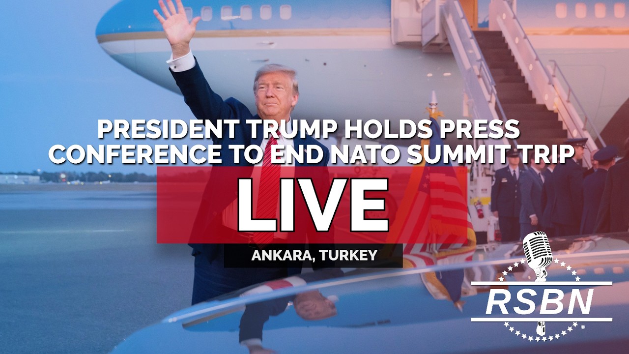 LIVE: President Trump Holds Press Conference to Finish NATO Leaders Summit - 07/08/26