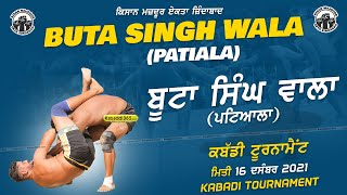 Buta Singh Wala (Patiala) Kabaddi Tournament 16 Dec 2021