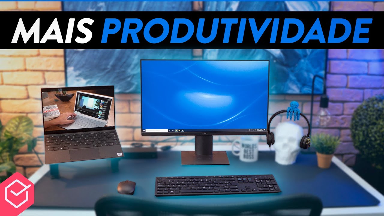 Como montar um SETUP PRODUTIVIDADE para TRABALHAR DE CASA! // Minimalista e Eficaz!